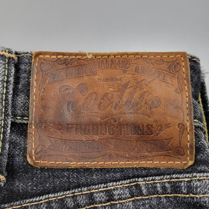 【中古品】【メンズ】 COOTIE クーティー BUTTON FLY SELVEDGE BLACK DENIM PANTS ボタンフライ セルビッジ ブラックデニムパンツ 153-261008-as-18-izu サイズ：L カラー：ブラック 万代Net店