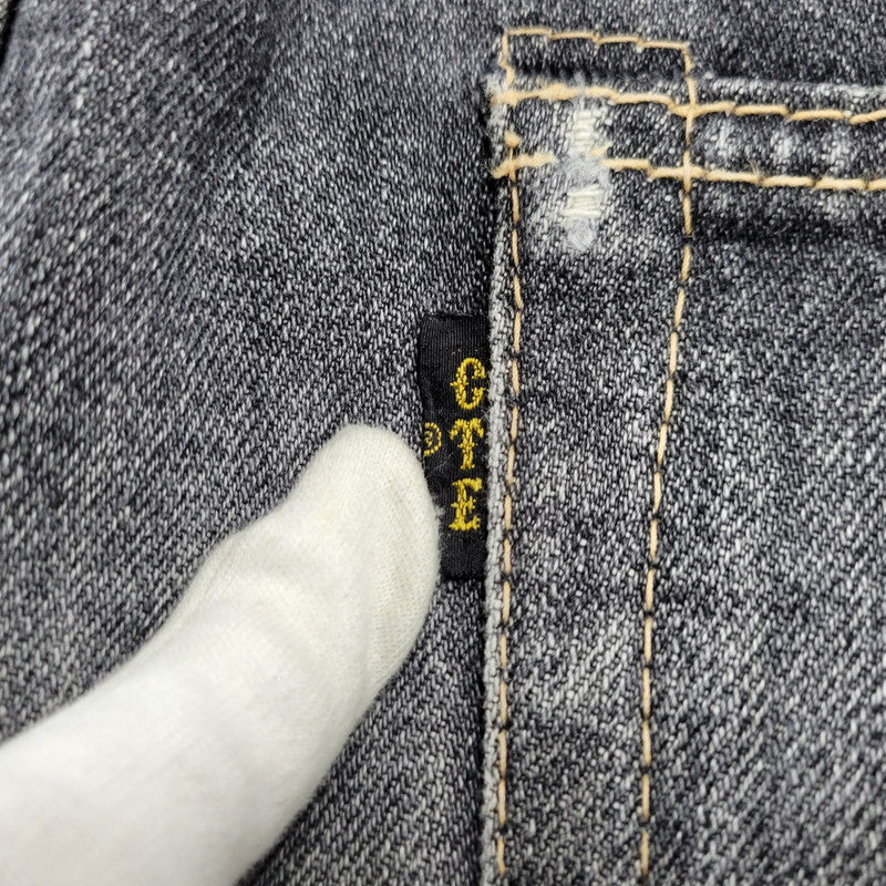 【中古品】【メンズ】 COOTIE クーティー BUTTON FLY SELVEDGE BLACK DENIM PANTS ボタンフライ セルビッジ ブラックデニムパンツ 153-261008-as-18-izu サイズ：L カラー：ブラック 万代Net店