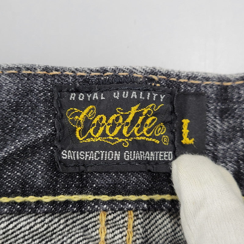 【中古品】【メンズ】 COOTIE クーティー BUTTON FLY SELVEDGE BLACK DENIM PANTS ボタンフライ セルビッジ ブラックデニムパンツ 153-261008-as-18-izu サイズ：L カラー：ブラック 万代Net店