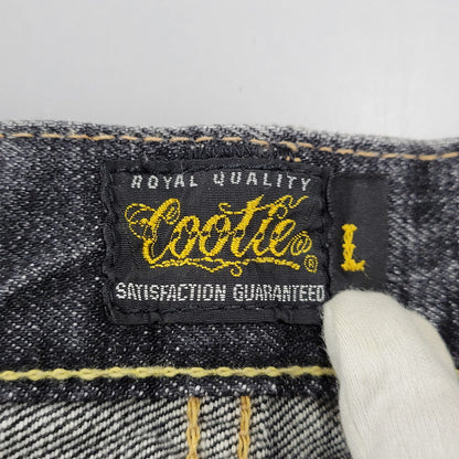 【中古品】【メンズ】 COOTIE クーティー BUTTON FLY SELVEDGE BLACK DENIM PANTS ボタンフライ セルビッジ ブラックデニムパンツ 153-261008-as-18-izu サイズ：L カラー：ブラック 万代Net店