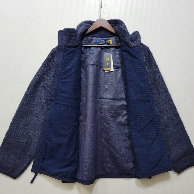 【中古美品】【メンズ】 POLO RALPH LAUREN ポロ・ラルフローレン MNPOKNI16823817 HYBRID FLEECE JACKET ハイブリッド フリース ジャケット アウター 147-261005-cs-10-izu サイズ：L カラー：ネイビー 万代Net店