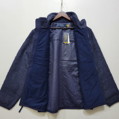 【中古美品】【メンズ】 POLO RALPH LAUREN ポロ・ラルフローレン MNPOKNI16823817 HYBRID FLEECE JACKET ハイブリッド フリース ジャケット アウター 147-261005-cs-10-izu サイズ：L カラー：ネイビー 万代Net店
