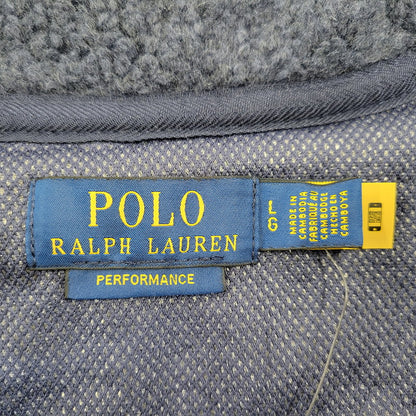 【中古美品】【メンズ】 POLO RALPH LAUREN ポロ・ラルフローレン MNPOKNI16823817 HYBRID FLEECE JACKET ハイブリッド フリース ジャケット アウター 147-261005-cs-10-izu サイズ：L カラー：ネイビー 万代Net店