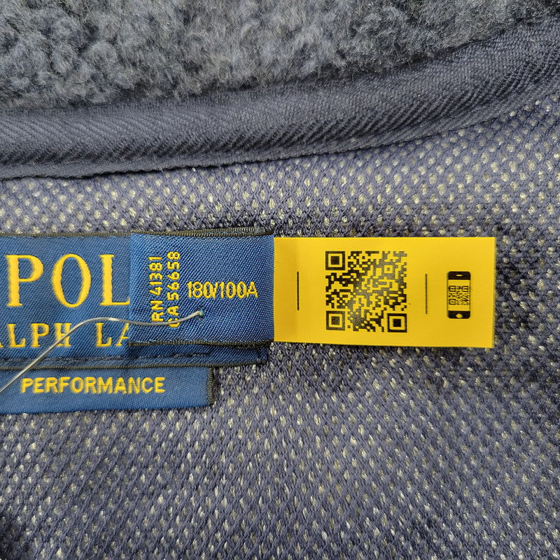 【中古美品】【メンズ】 POLO RALPH LAUREN ポロ・ラルフローレン MNPOKNI16823817 HYBRID FLEECE JACKET ハイブリッド フリース ジャケット アウター 147-261005-cs-10-izu サイズ：L カラー：ネイビー 万代Net店
