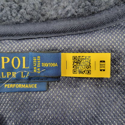 【中古美品】【メンズ】 POLO RALPH LAUREN ポロ・ラルフローレン MNPOKNI16823817 HYBRID FLEECE JACKET ハイブリッド フリース ジャケット アウター 147-261005-cs-10-izu サイズ：L カラー：ネイビー 万代Net店