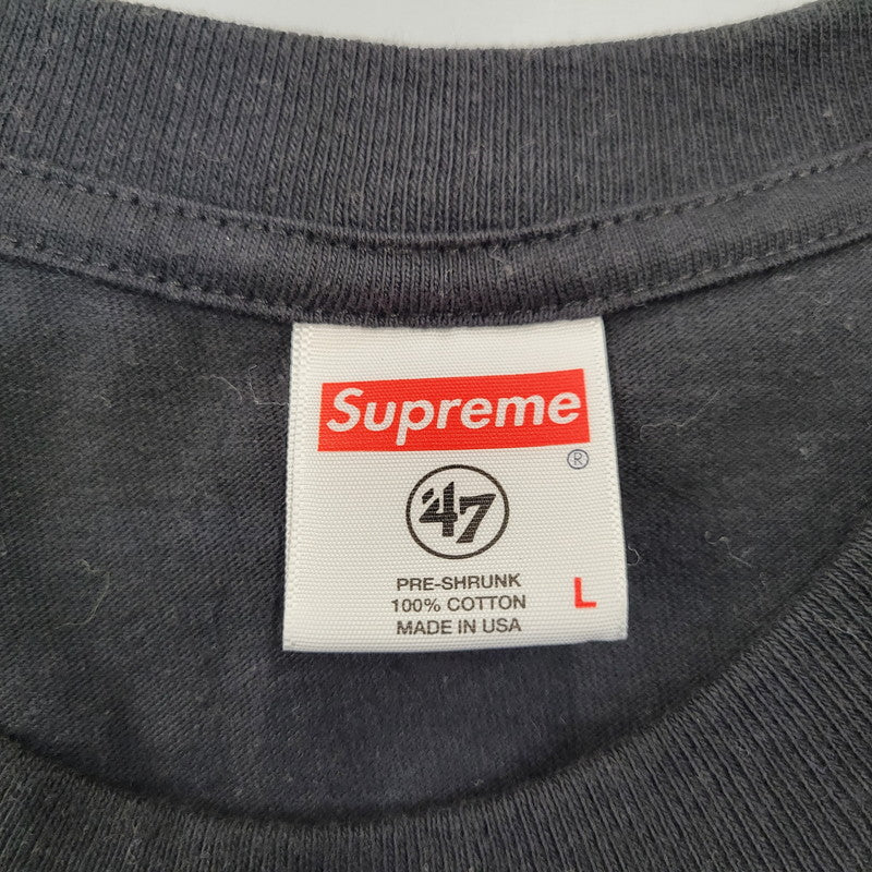 【中古品】【メンズ】 SUPREME シュプリーム×NFL エヌエフエル×RAIDERS レイダース 19SS '47 POCKET TEE ポケット Tシャツ トップス 半袖 149-261005-cs-11-izu サイズ：L カラー：ブラック 万代Net店