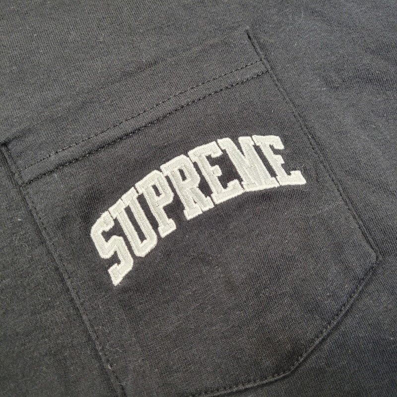 【中古品】【メンズ】 SUPREME シュプリーム×NFL エヌエフエル×RAIDERS レイダース 19SS '47 POCKET TEE ポケット Tシャツ トップス 半袖 149-261005-cs-11-izu サイズ：L カラー：ブラック 万代Net店