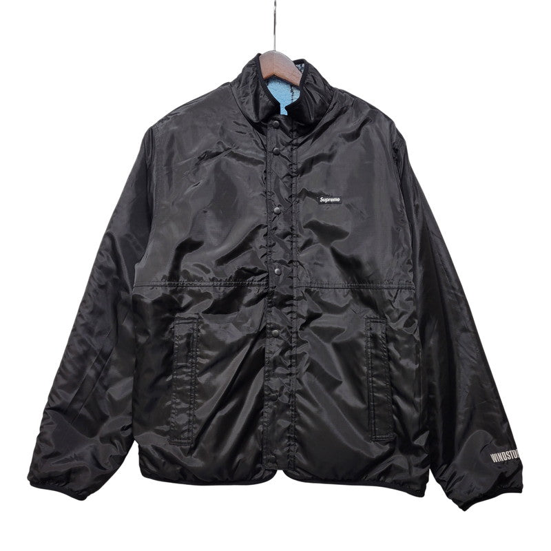【中古品】【メンズ】 SUPREME シュプリーム 19FW REVERSIBLE BANDANA FLEECE JACKET リバーシブル バンダナ フリース ジャケット アウター 149-261005-cs-12-izu サイズ：L カラー：ライトブルー×ブラック 万代Net店