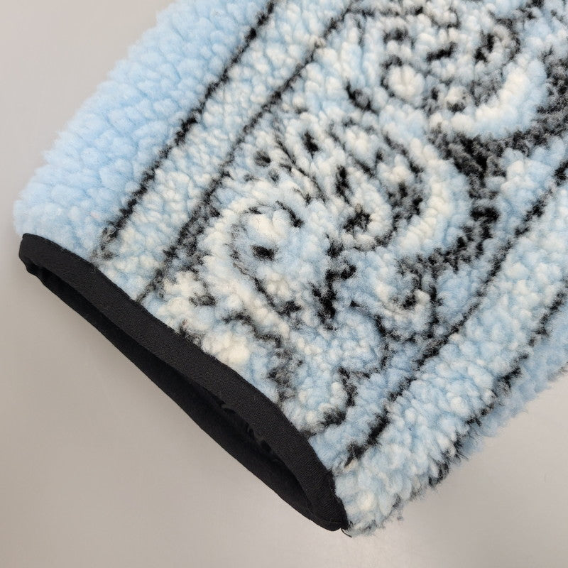 【中古品】【メンズ】 SUPREME シュプリーム 19FW REVERSIBLE BANDANA FLEECE JACKET リバーシブル バンダナ フリース ジャケット アウター 149-261005-cs-12-izu サイズ：L カラー：ライトブルー×ブラック 万代Net店