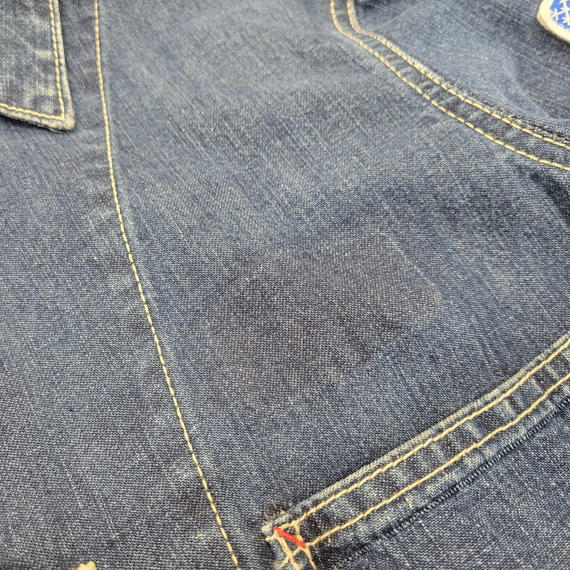 【中古品】【メンズ】 HYSTERIC GLAMOUR ヒステリックグラマー 2AB-4910 KLNKY JEANS DENIM COVER ALL デニム カバーオール アウター 140-261005-cs-01-izu サイズ：F カラー：インディゴ 万代Net店