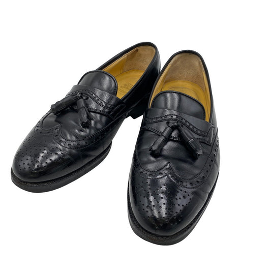 【中古品】【メンズ】 BURBERRY'S バーバリーズ WING CHIP TASSEL LOAFERS ウイング チップ タッセルローファー 靴 164-261006-sm-20-izu サイズ：25ｃｍ カラー：ブラック 万代Net店