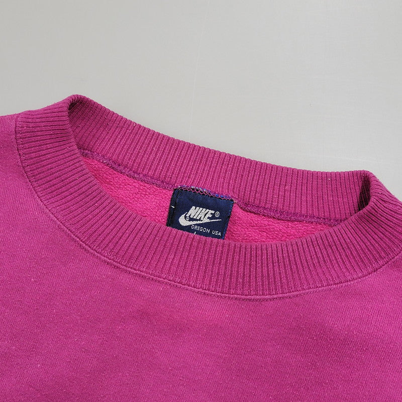 【中古品】【メンズ】 NIKE ナイキ SWEATSHIRT スウェット トレーナー ポルトガル製 紺タグ 146-261008-as-16-izu サイズ：L カラー：ピンク系 万代Net店
