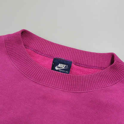 【中古品】【メンズ】 NIKE ナイキ SWEATSHIRT スウェット トレーナー ポルトガル製 紺タグ 146-261008-as-16-izu サイズ：L カラー：ピンク系 万代Net店