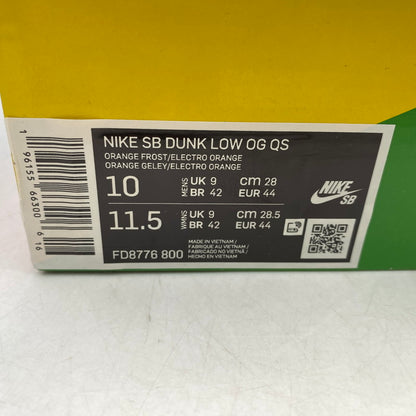 【中古美品】【メンズ】 NIKE SB ナイキエスビー× CONCEPTS コンセプト FD8776-800 DUNK LOW ダンク ロウ SP スニーカー シューズ 靴 160-261006-ya-18-izu サイズ：28cm カラー：ORANGE FROST/ELECTORO ORANGE 万代Net店