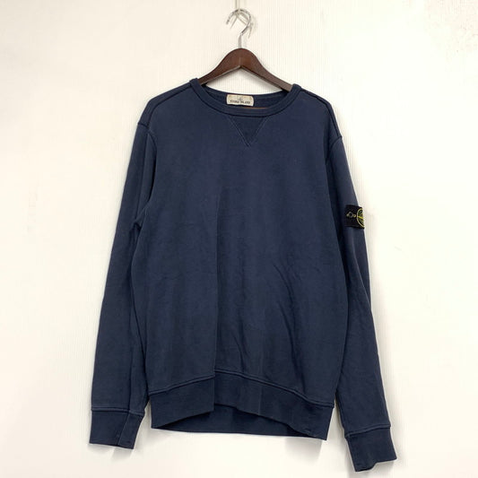 【中古品】【メンズ】 STONE ISLAND ストーンアイランド 681562740 18SS V GADGET CREWNECK SWEATSHIRT ガジェット クルーネック スウェットシャツ トップス 長袖 141-261006-ya-02-izu サイズ：XL カラー：ネイビー 万代Net店
