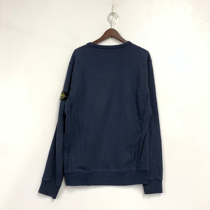 【中古品】【メンズ】 STONE ISLAND ストーンアイランド 681562740 18SS V GADGET CREWNECK SWEATSHIRT ガジェット クルーネック スウェットシャツ トップス 長袖 141-261006-ya-02-izu サイズ：XL カラー：ネイビー 万代Net店