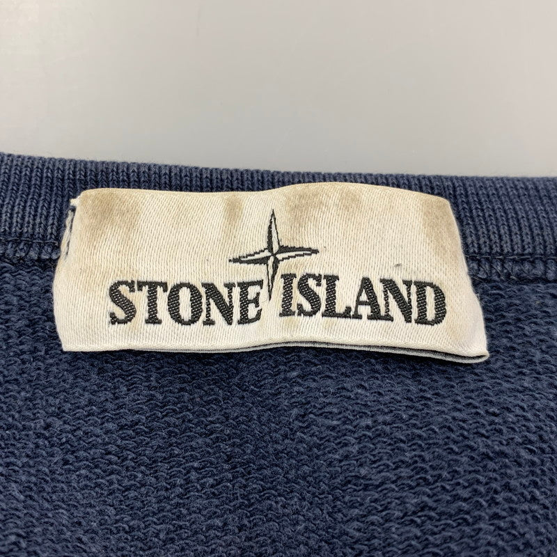 【中古品】【メンズ】 STONE ISLAND ストーンアイランド 681562740 18SS V GADGET CREWNECK SWEATSHIRT ガジェット クルーネック スウェットシャツ トップス 長袖 141-261006-ya-02-izu サイズ：XL カラー：ネイビー 万代Net店