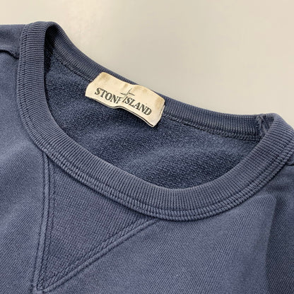【中古品】【メンズ】 STONE ISLAND ストーンアイランド 681562740 18SS V GADGET CREWNECK SWEATSHIRT ガジェット クルーネック スウェットシャツ トップス 長袖 141-261006-ya-02-izu サイズ：XL カラー：ネイビー 万代Net店