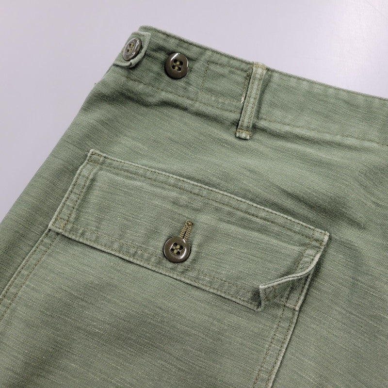 【中古品】【メンズ】 ORSLOW オアスロウ BAKER PANTS ベイカー パンツ ボトムス ズボン 156-261006-cs-11-izu サイズ：JPN XL カラー：オリーブ 万代Net店