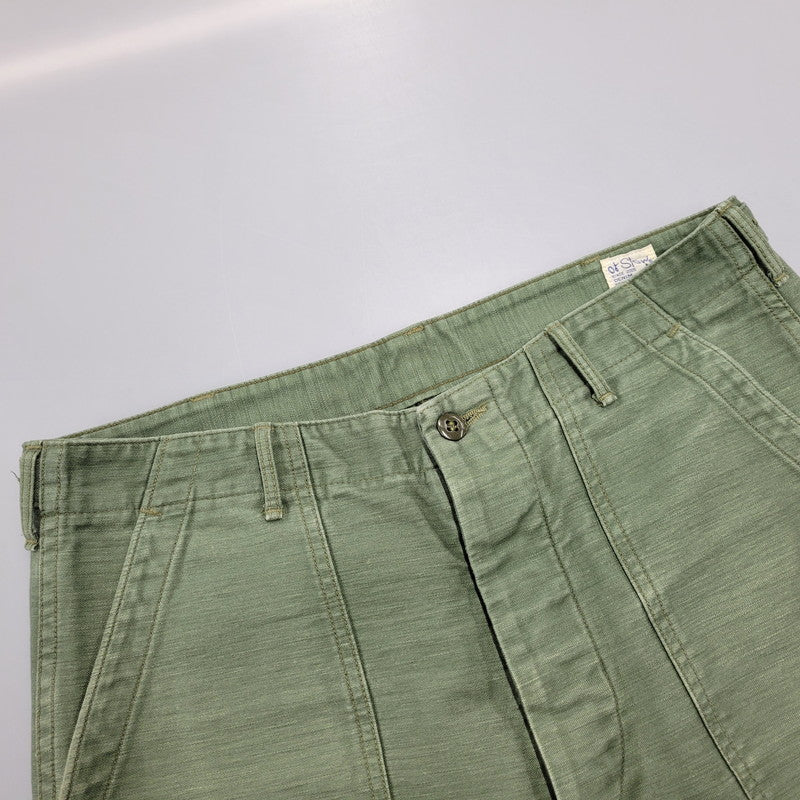 【中古品】【メンズ】 ORSLOW オアスロウ BAKER PANTS ベイカー パンツ ボトムス ズボン 156-261006-cs-11-izu サイズ：JPN XL カラー：オリーブ 万代Net店