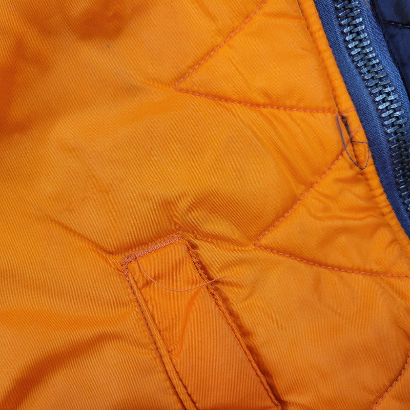 【中古品】【メンズ】 ALPHA INDUSTRIES アルファ インダストリーズ DSA100-69-C-0123 68年復刻 MA-1 FLIGHT JACKET フライト ジャケット アウター 145-261006-cs-04-izu サイズ：M カラー：ネイビー/オレンジ 万代Net店