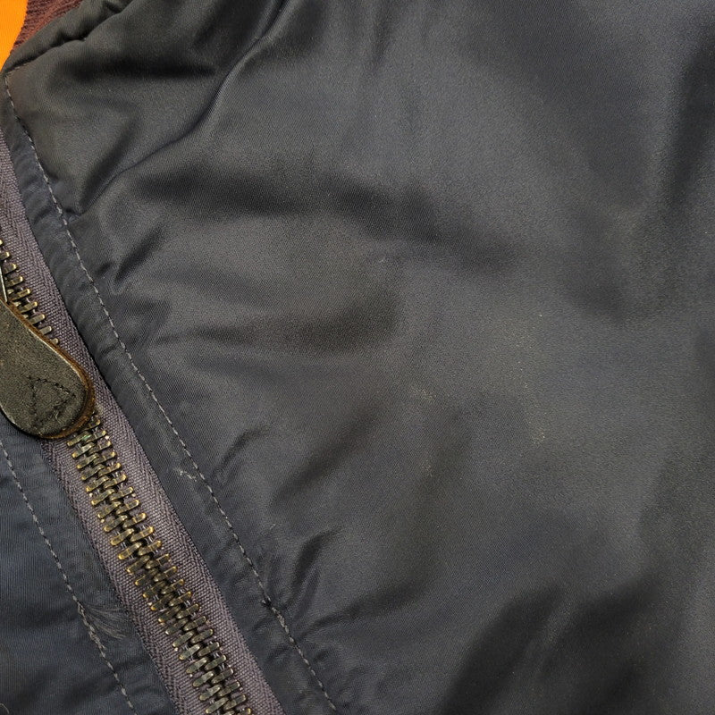 【中古品】【メンズ】 ALPHA INDUSTRIES アルファ インダストリーズ DSA100-69-C-0123 68年復刻 MA-1 FLIGHT JACKET フライト ジャケット アウター 145-261006-cs-04-izu サイズ：M カラー：ネイビー/オレンジ 万代Net店