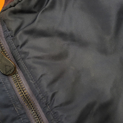 【中古品】【メンズ】 ALPHA INDUSTRIES アルファ インダストリーズ DSA100-69-C-0123 68年復刻 MA-1 FLIGHT JACKET フライト ジャケット アウター 145-261006-cs-04-izu サイズ：M カラー：ネイビー/オレンジ 万代Net店