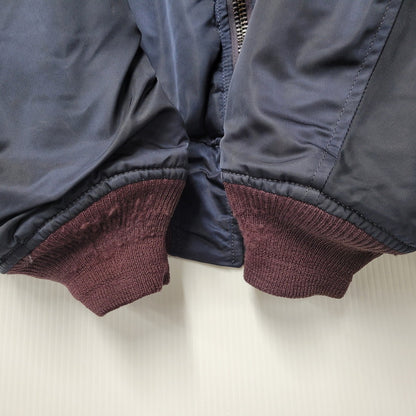 【中古品】【メンズ】 ALPHA INDUSTRIES アルファ インダストリーズ DSA100-69-C-0123 68年復刻 MA-1 FLIGHT JACKET フライト ジャケット アウター 145-261006-cs-04-izu サイズ：M カラー：ネイビー/オレンジ 万代Net店