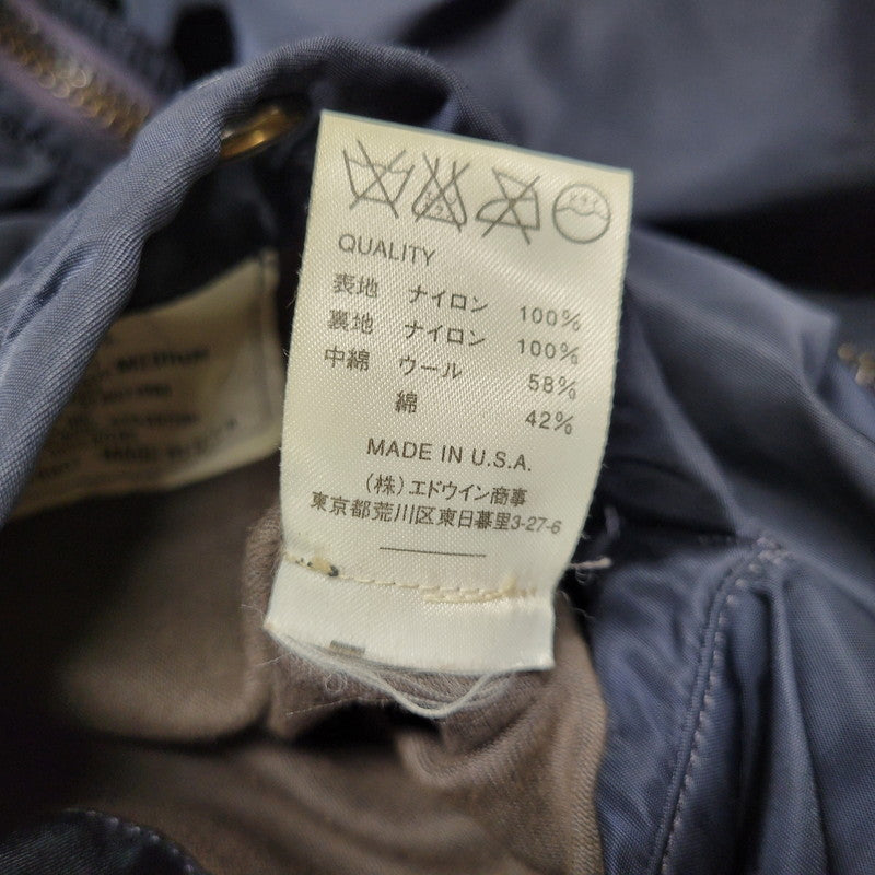 【中古品】【メンズ】 ALPHA INDUSTRIES アルファ インダストリーズ DSA100-69-C-0123 68年復刻 MA-1 FLIGHT JACKET フライト ジャケット アウター 145-261006-cs-04-izu サイズ：M カラー：ネイビー/オレンジ 万代Net店