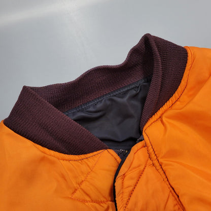 【中古品】【メンズ】 ALPHA INDUSTRIES アルファ インダストリーズ DSA100-69-C-0123 68年復刻 MA-1 FLIGHT JACKET フライト ジャケット アウター 145-261006-cs-04-izu サイズ：M カラー：ネイビー/オレンジ 万代Net店