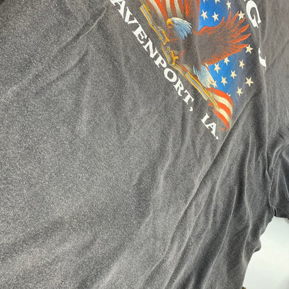 【中古品】【メンズ】 3D EMBLEM エンブレム USA製 両シングル 90S ANIMAL SS TEE アニマル ショートスリープ Tシャツ トップス 半袖 146-261006-ya-11-izu サイズ：XL カラー：チャコール 万代Net店