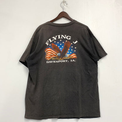 【中古品】【メンズ】 3D EMBLEM エンブレム USA製 両シングル 90S ANIMAL SS TEE アニマル ショートスリープ Tシャツ トップス 半袖 146-261006-ya-11-izu サイズ：XL カラー：チャコール 万代Net店