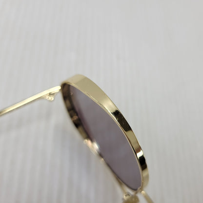 【中古品】【メンズ/レディース】 BAGARCH バガーチ MIRROR LLOYD SUNGLASS ミラー ロイド サングラス 203-261011-as-08-izu サイズ：53□23-138 カラー：ゴールド 万代Net店