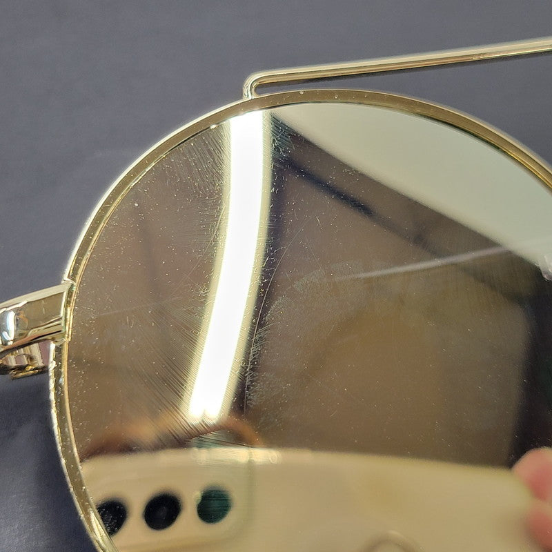 【中古品】【メンズ/レディース】 BAGARCH バガーチ MIRROR LLOYD SUNGLASS ミラー ロイド サングラス 203-261011-as-08-izu サイズ：53□23-138 カラー：ゴールド 万代Net店