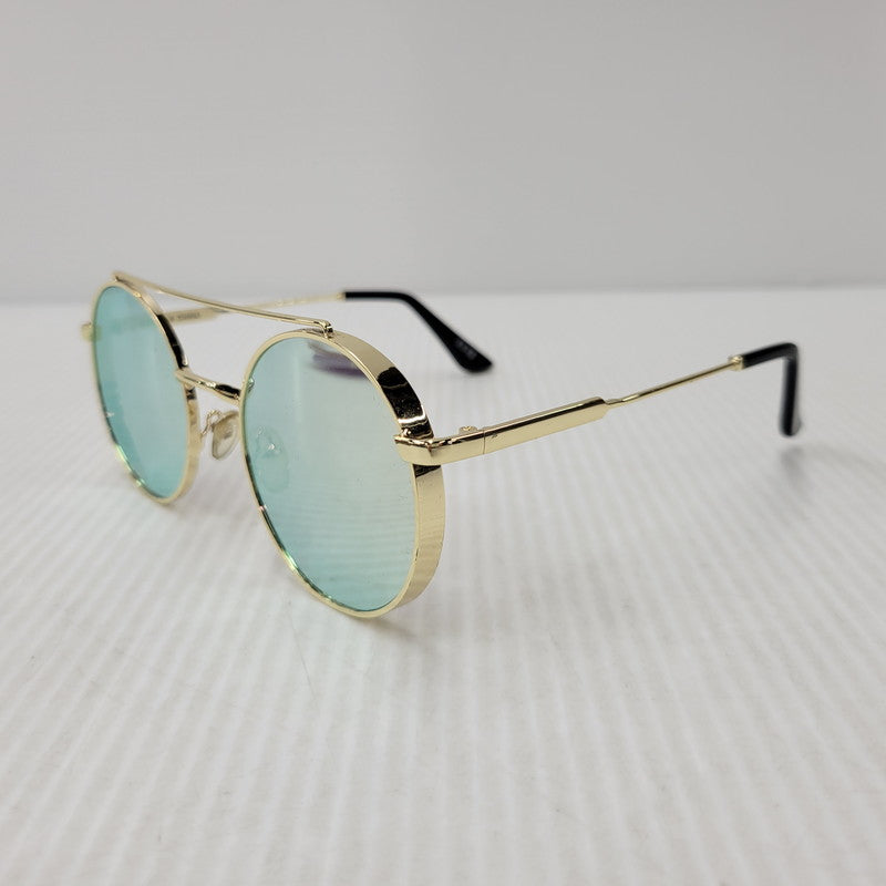 【中古品】【メンズ/レディース】 BAGARCH バガーチ MIRROR LLOYD SUNGLASS ミラー ロイド サングラス 203-261011-as-08-izu サイズ：53□23-138 カラー：ゴールド 万代Net店