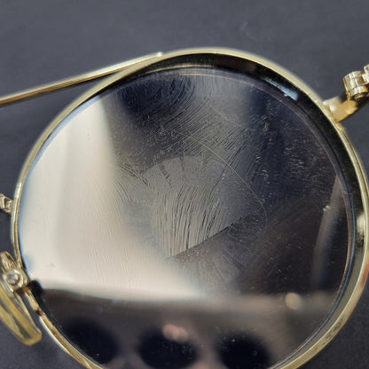 【中古品】【メンズ/レディース】 BAGARCH バガーチ MIRROR LLOYD SUNGLASS ミラー ロイド サングラス 203-261011-as-08-izu サイズ：53□23-138 カラー：ゴールド 万代Net店