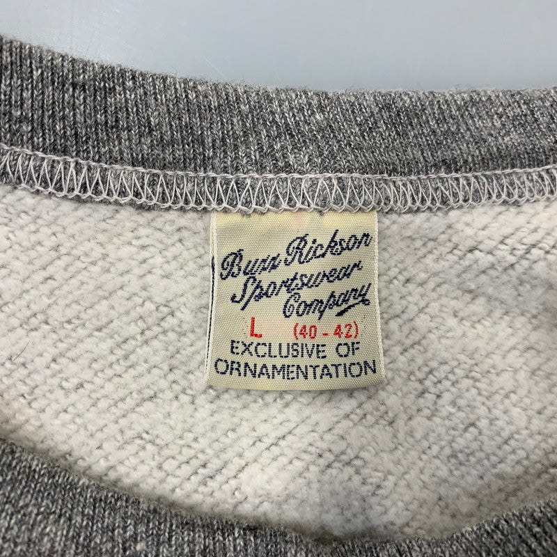 【中古品】【メンズ】 BUZZ RICKSON'S バズリクソンズ CREW NECK クルー ネック SWEAT SHIRT スウェットシャツ トップス 長袖 145-261006-sm-15-izu サイズ：L カラー：グレー 万代Net店