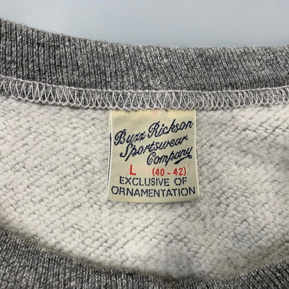 【中古品】【メンズ】 BUZZ RICKSON'S バズリクソンズ CREW NECK クルー ネック SWEAT SHIRT スウェットシャツ トップス 長袖 145-261006-sm-15-izu サイズ：L カラー：グレー 万代Net店