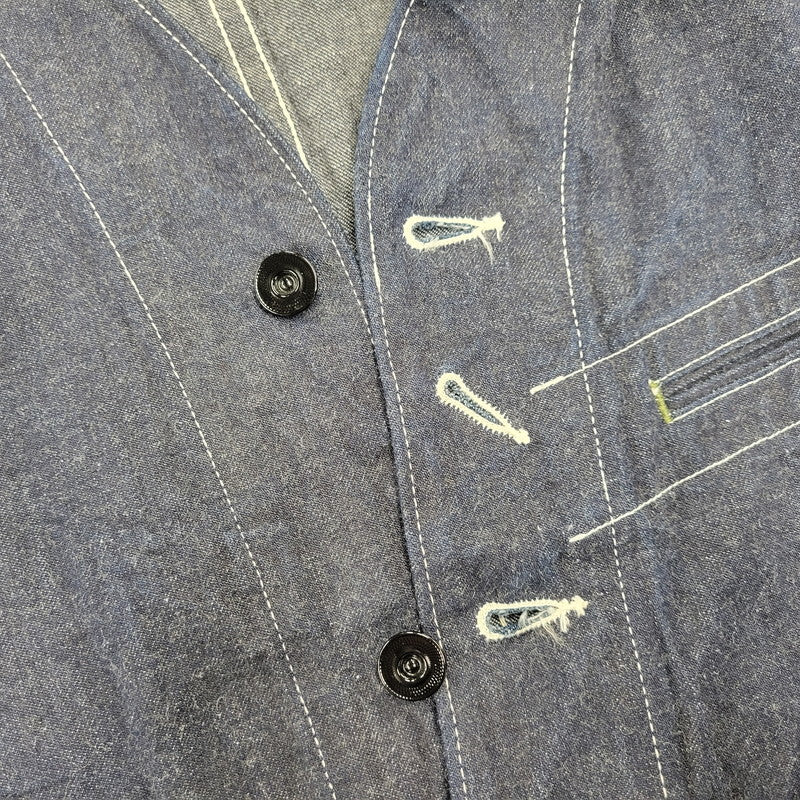 【中古品】【メンズ】 SUGARCANE シュガーケーン SC1570 11OZ BLUE DENIM WORK VEST ブルー デニム ワーク ベスト アウター 145-261005-cs-02-izu サイズ：40 カラー：インディゴ 万代Net店