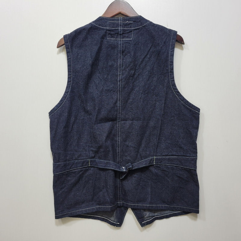 【中古品】【メンズ】 SUGARCANE シュガーケーン SC1570 11OZ BLUE DENIM WORK VEST ブルー デニム ワーク ベスト アウター 145-261005-cs-02-izu サイズ：40 カラー：インディゴ 万代Net店