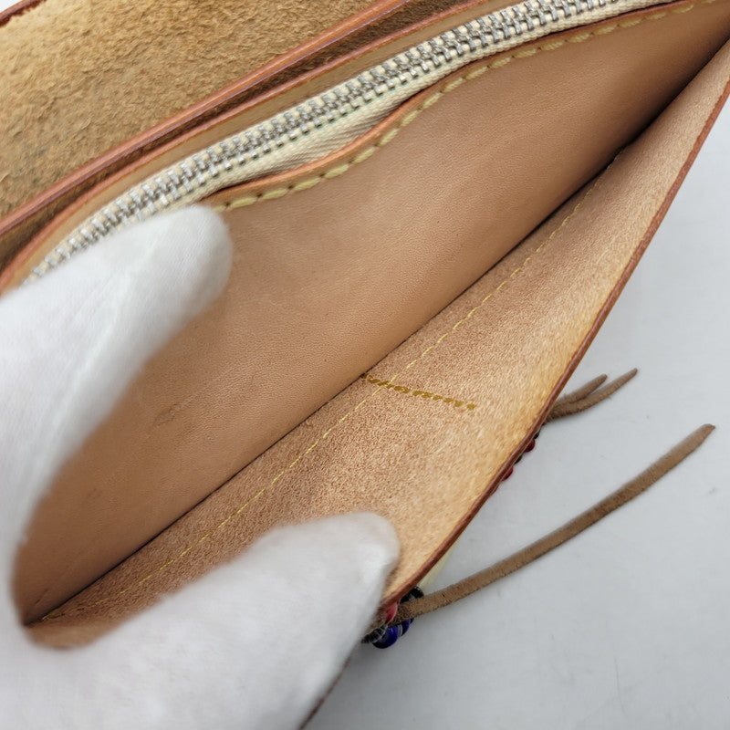 【中古品】【メンズ】 SAAD サード SUNSYMBOL CONCHO LEATHER BIKERS WALLET サンシンボル コンチョ レザー バイカーズ ウォレット 財布 長財布 200-261006-cs-19-izu カラー：キャメル 万代Net店