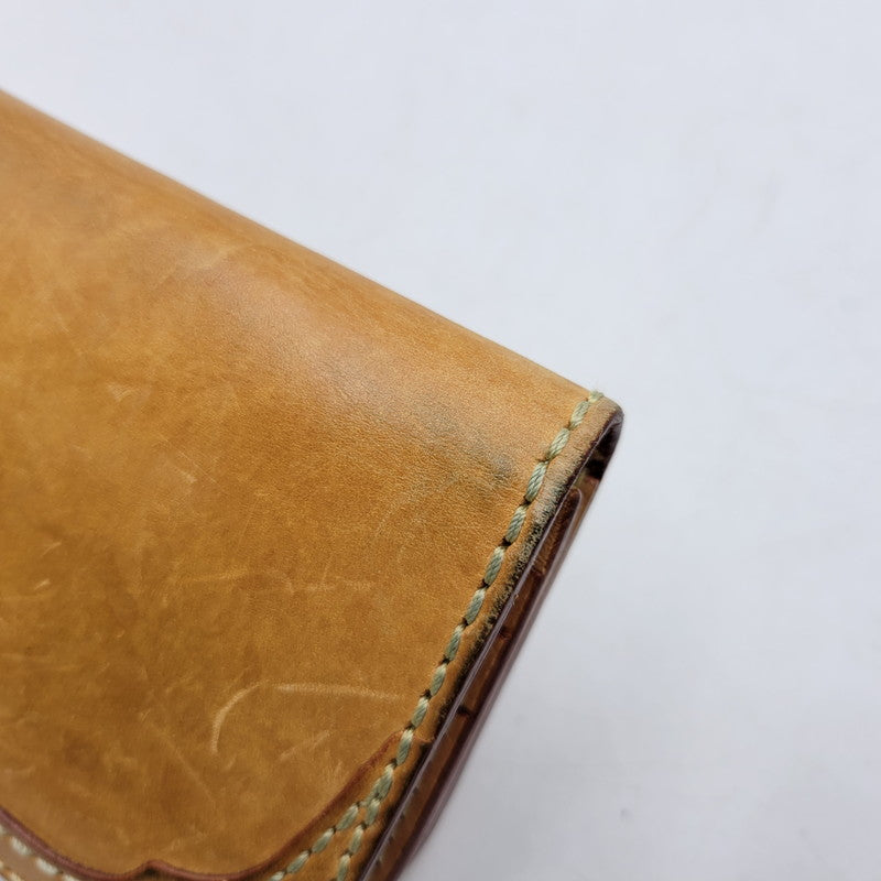【中古品】【メンズ】 SAAD サード SUNSYMBOL CONCHO LEATHER BIKERS WALLET サンシンボル コンチョ レザー バイカーズ ウォレット 財布 長財布 200-261006-cs-19-izu カラー：キャメル 万代Net店