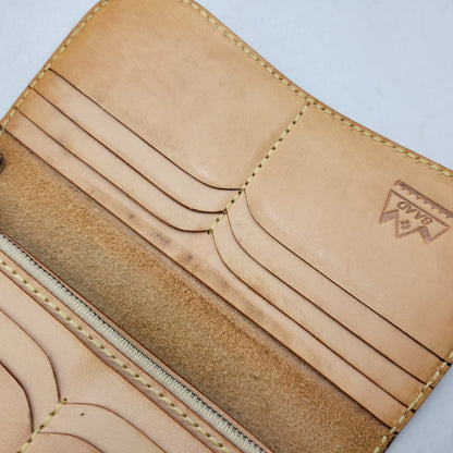 【中古品】【メンズ】 SAAD サード SUNSYMBOL CONCHO LEATHER BIKERS WALLET サンシンボル コンチョ レザー バイカーズ ウォレット 財布 長財布 200-261006-cs-19-izu カラー：キャメル 万代Net店