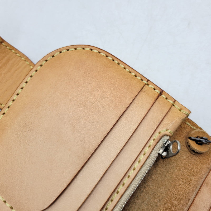 【中古品】【メンズ】 SAAD サード SUNSYMBOL CONCHO LEATHER BIKERS WALLET サンシンボル コンチョ レザー バイカーズ ウォレット 財布 長財布 200-261006-cs-19-izu カラー：キャメル 万代Net店