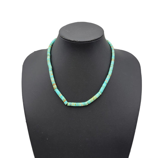 【中古品】【メンズ/レディース】 USED NAVAJO TURQUOISE BEADS NECKLACE ナバホ ターコイズ ビーズ ネックレス アクセサリー 191-261006-cs-21-izu カラー：ターコイズブルー 万代Net店