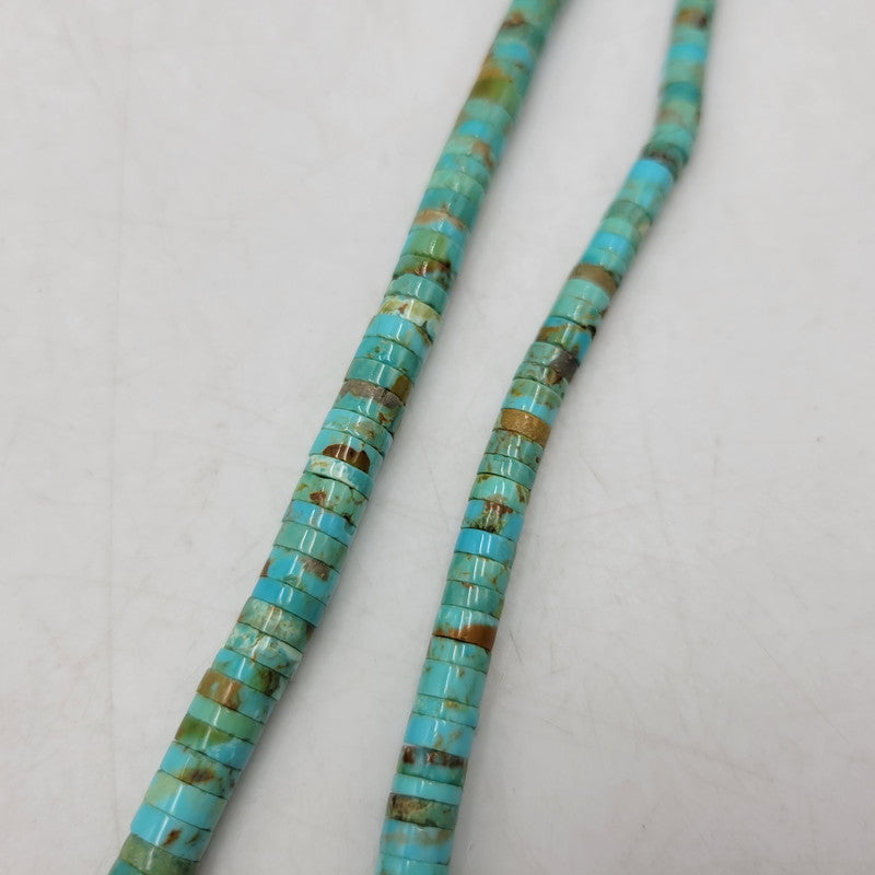 【中古品】【メンズ/レディース】 USED NAVAJO TURQUOISE BEADS NECKLACE ナバホ ターコイズ ビーズ ネックレス アクセサリー 191-261006-cs-21-izu カラー：ターコイズブルー 万代Net店