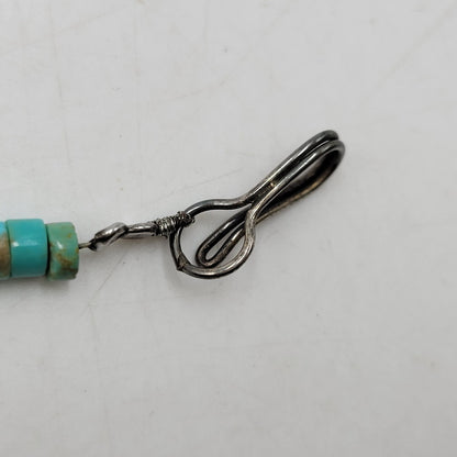【中古品】【メンズ/レディース】 USED NAVAJO TURQUOISE BEADS NECKLACE ナバホ ターコイズ ビーズ ネックレス アクセサリー 191-261006-cs-21-izu カラー：ターコイズブルー 万代Net店