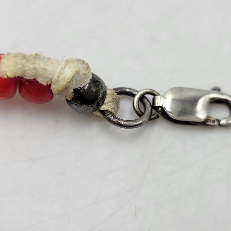 【中古品】【メンズ】 SAAD サード 925 EAGLE＆FEATHER CUSTOM NECKLACE イーグル フェザー カスタム ネックレス アクセサリー 191-261006-cs-20-izu カラー：レッド×シルバー 万代Net店