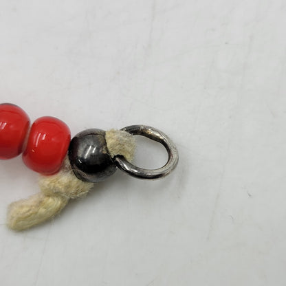 【中古品】【メンズ】 SAAD サード 925 EAGLE＆FEATHER CUSTOM NECKLACE イーグル フェザー カスタム ネックレス アクセサリー 191-261006-cs-20-izu カラー：レッド×シルバー 万代Net店