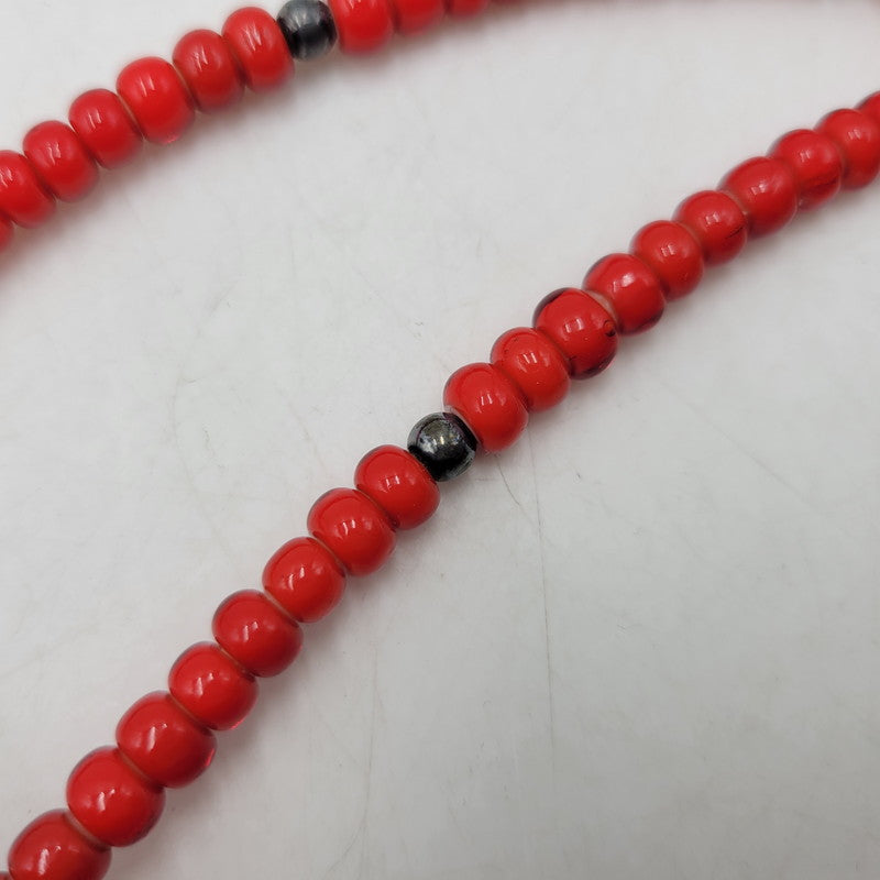 【中古品】【メンズ】 SAAD サード 925 EAGLE＆FEATHER CUSTOM NECKLACE イーグル フェザー カスタム ネックレス アクセサリー 191-261006-cs-20-izu カラー：レッド×シルバー 万代Net店
